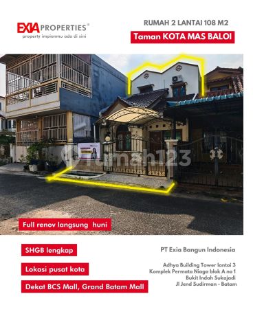 Ready-to-Occupy 2-Story House in Kotamas Park Near Nagoya Mall