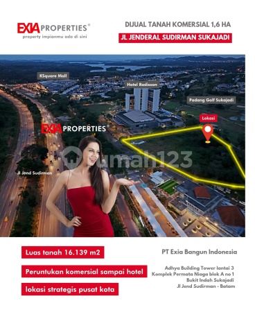 Commercial Land 1.6 Central Batam City Center For Hotel Showroom Etc.