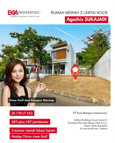 Rumah 2 Lantai Hook View Golf Sukajadi Agathis di Bawah Pasaran