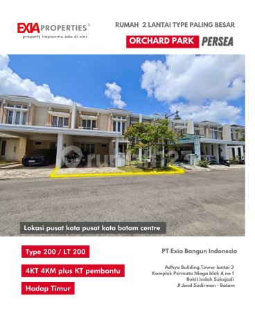 Rumah 2 Lantai Type Terbesar Orchard Park Persea Harga Bu
