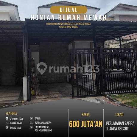 Rumah Siap Huni SHM 3 Kamar Tidur Dekat Bandara Juanda Sidoarjo