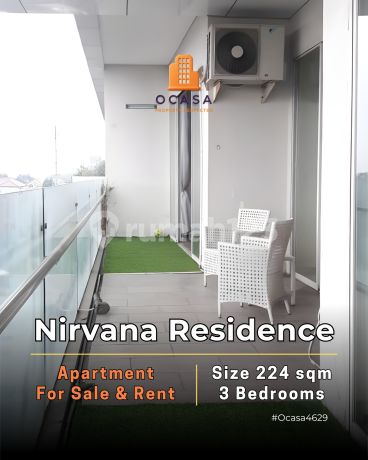 Apartment Nirvana Residence Kemang Size 224 sqm 3BR High Ceiling