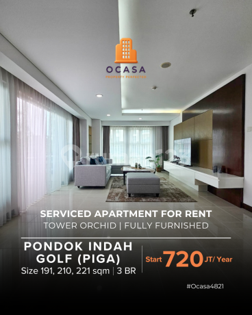 Apartemen Pondok Indah Golf 3 Bedroom Tower Orchid Full Furnished