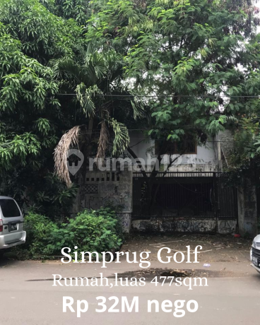 Quick Sale House At Simprug Golf Area 477Sqm, Price 32M Negotiable Quick Sale House At Simprug Golf Area 477Sqm, Price 32M Negotiable