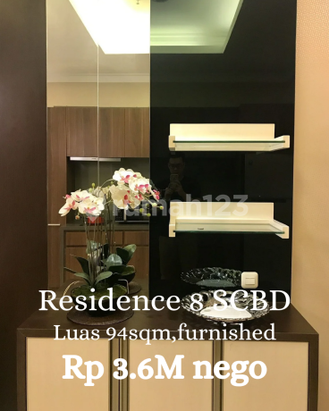 Jual Cepat Apartment Residence 8 SCBD Luas 94sqm,harga 3,6M nego Jual Cepat Apartment Residence 8 SCBD Luas 94sqm,harga 3,6M nego