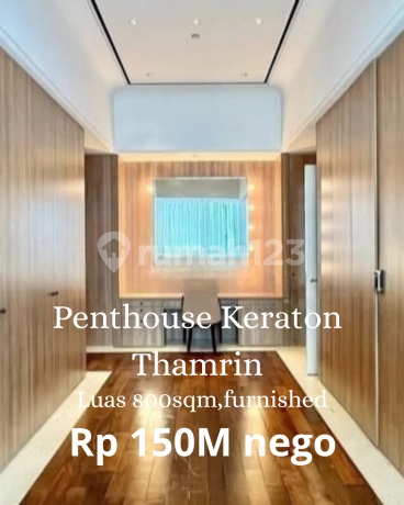 Jual Cepat Penthouse At Keraton Thamrin Luas 800Sqm,Harga 150M Nego Sampai Deal