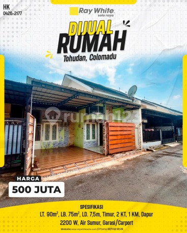 Di Jual Rumah di Poerum Asri Abadi Kodan, Tohudan, Colomadu, Karanganyar