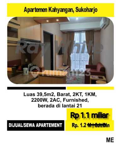 Apartemen Khayangan Siap Pakai Strategis Dekat Mall