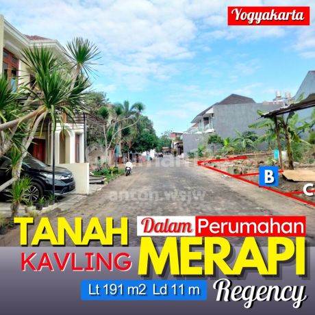 Tanah Kavling Jogja di Perum Merapi Regency Jl Kaliurang Lt 191 M