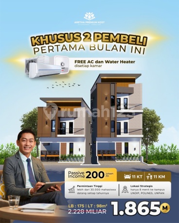 Jual Kost Baru Strategis Dekat Kampus Undip Tembalang