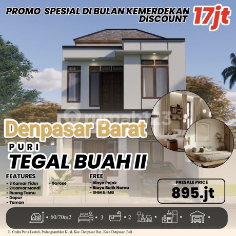 Jual Rumah Cluster Tegal Buah Kerobokan Denpasar Barat Bali