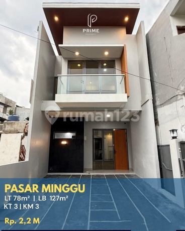 Brand New Modern Minimalist House in Pasar Minggu