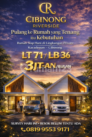 Rumah Murah Cibinong Bogor, DP Ringan Free Semua Biaya