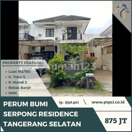 Dijual Rumah Di Perum Bumi Serpong Residence Tangerang Selatan - Via Cessie