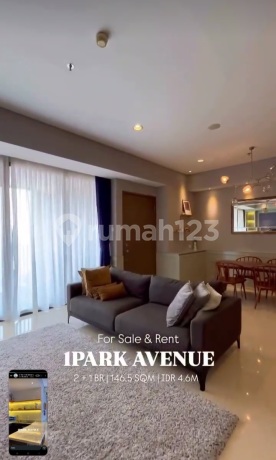 One Park Avenue Gandaria, Best Deal, Furnsih, 2+1 Br, Grab It