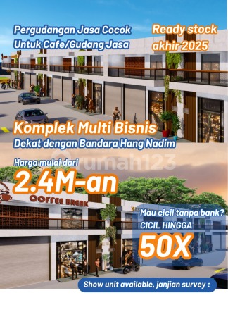 Kkomplek Gudang Multi Bisnis, Lokasi 5 Menit Dari Bandara Hang Nadim Batam