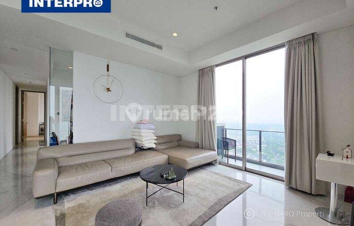 Apartemen Saumata Suites 2BR Lantai Marmer Italy Nomor Cantik