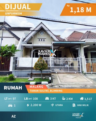 Dijual Cepat Rumah Minimalis Terawat Di Prmhn Taman Sulfat, Mlg Dijual Cepat Rumah Minimalis Terawat Di Prmhn Taman Sulfat, Mlg