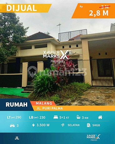 Dijual Rumah Bagus 5Kt Siap Huni di Puri Palma, Araya Kodya Mlg Dijual Rumah Bagus 5Kt Siap Huni di Puri Palma, Araya Kodya Mlg