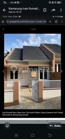 Sisa 1 Rumah Kamarung Cimahi Shm Siap Huni
