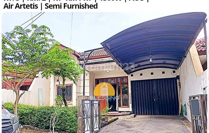 Rumah Furnish Cluster Villa Candi Asri Jangli Semarang dkt Tol