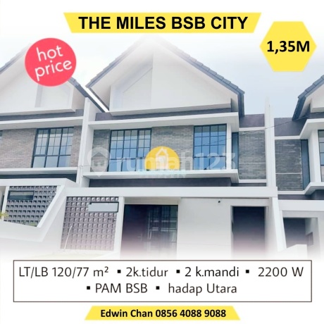 Rumah Baru 2lantai Cluster The Miles Bsb Semarang 850m Ke Unika