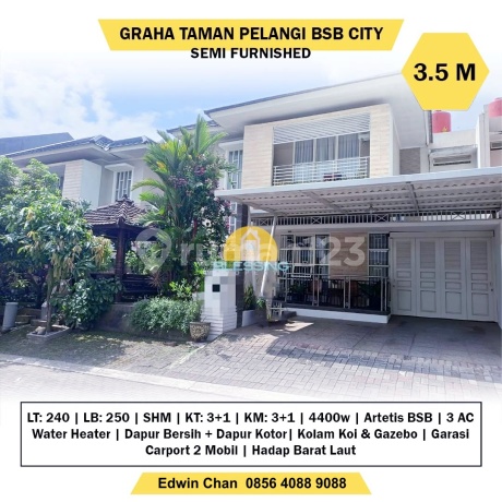 Luxury Furnished Cluster House GTP Taman Pelangi BSB City Semarang