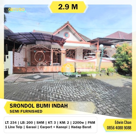 Rumah Dekat Undip Perum Sbi Srondol Bumi Indah Tembalang Semarang