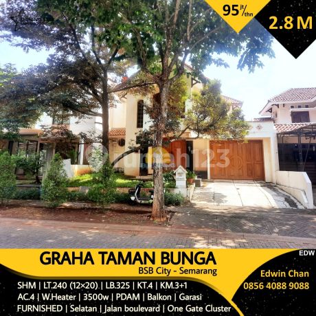 Rumah SHM 2 Lantai Cluster Gtb Taman Bunga Bsb City Semarang