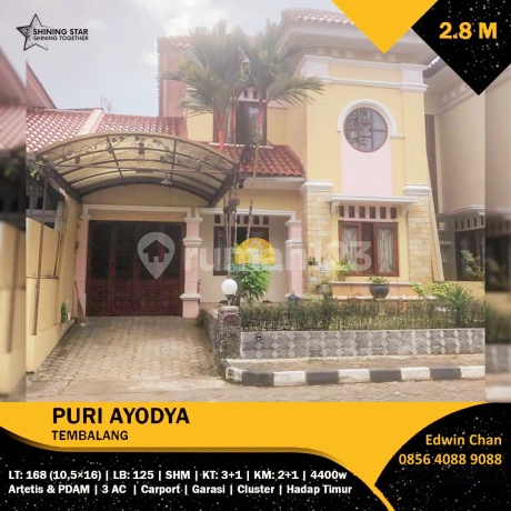 Rumah 2 lantai Dekat Undip Cluster Puri Ayodya Tembalang Semarang