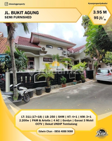 Rumah SHM Dekat Undip di Perum Bukit Agung Tembalang Semarang