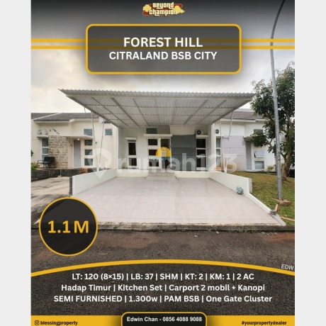 Rumah Dekat Unika Cluster Forest Hill Citraland Bsb City Semarang