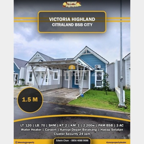 Rumah Minimalis SHM Cluster Victoria Highland Bsb City Semarang Rumah Minimalis SHM Cluster Victoria Highland Bsb City Semarang