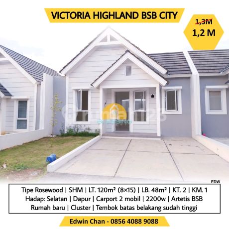 Rumah Baru Cluster Victoria Highland Citraland Bsb City Semarang