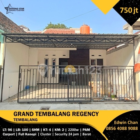 Rumah SHM Dekat Undip Cluster Grand Tembalang Regency Semarang
