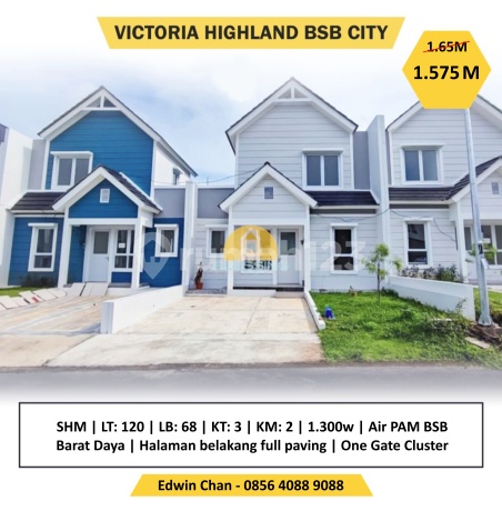 Rumah SHM Cluster Victoria Highland, Citraland BSB City, Semarang