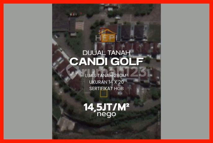 Tanah Di Candi Golf Siap Bangun Jalan Lebar Tanah Di Candi Golf Siap Bangun Jalan Lebar