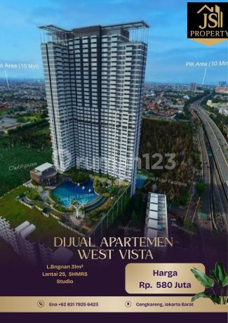 For Sale Mrs. Apartment Tower Crest in West Vista Cengkareng - West Jakarta
