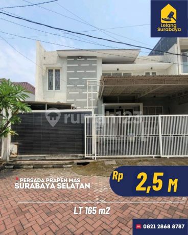 Rumah Lelang Persada Prapen Mas Surabaya LT 165M² SHM Cash Only