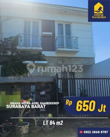 Segera Lelang, Juli 2025  Rumah Surabaya Graha Mitra Asri, Sambikerep 