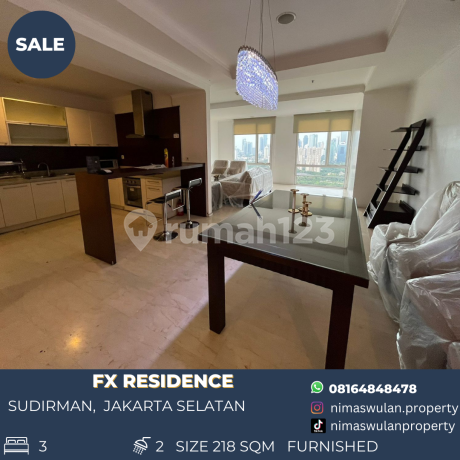 Dijual Fx Residence Apartment 3 Br 