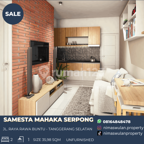 Di Jual Samesta Mahata Serpong Apartment 2br  