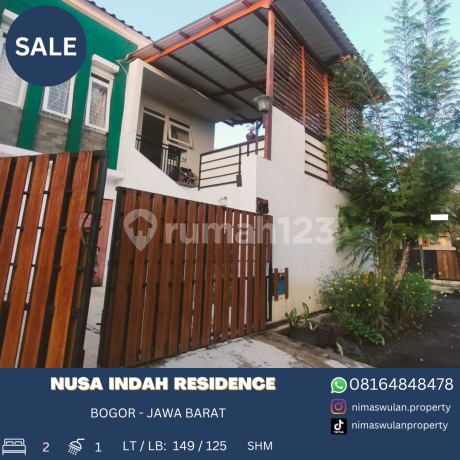 Dijual 1 Unit Rumah Cantik Nusa Indah Residence