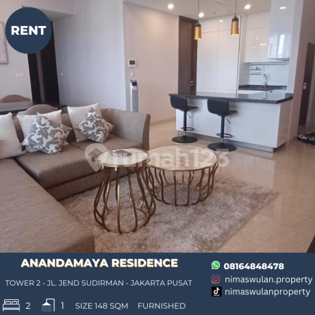 Disewakan Anandamaya Residence Apartement Full Furnishd