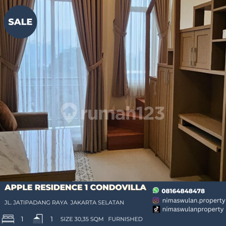 Dijual Apple Residence 1 Condovilla Apartment 1br Loft 