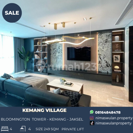 For Sale Kemang Village Apartment, Private Lift Private Parking