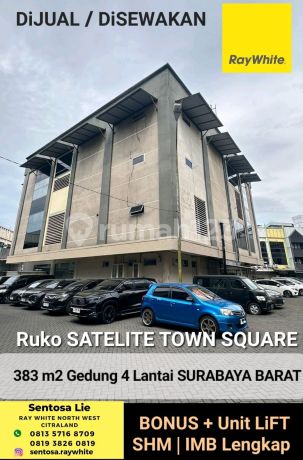 Dijual / Disewakan Gedung Surabaya Barat - 4 Jejer Ruko Satelite Town Square- Sukomanunggal - Ada Lift - Parkiran Mobil Luas - Komersial Area Cocok Buat Segala Usaha Dijual / Disewakan Gedung Surabaya Barat - 4 Jejer Ruko Satelite Town Square- Sukomanunggal - Ada Lift - Parkiran Mobil Luas - Komersial Area Cocok Buat Segala Usaha