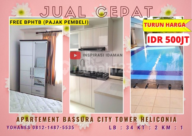 Apartement Bassura City 2Br Semi Furnish Tower Heliconia Apartement Bassura City 2Br Semi Furnish Tower Heliconia