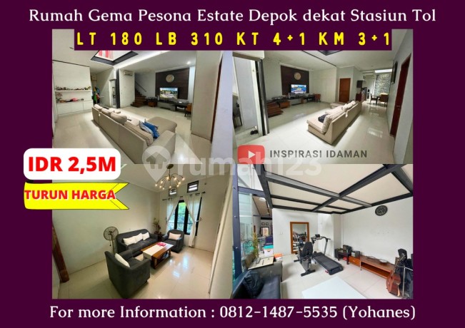 Wide 180Mtr House Gema Pesona Estate Depok Near Toll Station Wide 180Mtr House Gema Pesona Estate Depok Near Toll Station