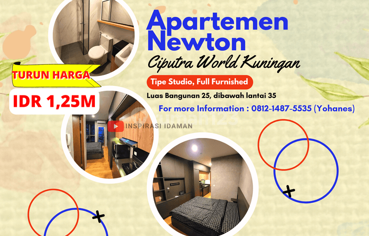 Apartemen Newton Ciputra World Kuningan Tipe Studio